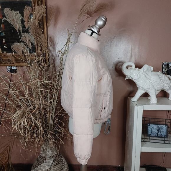 American Eagle Outfitters AEO AE Size Medium M Puffer Cropped Coat Reversible - Picture 15 of 15